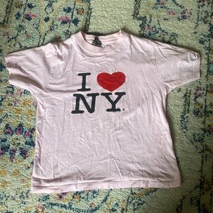 y2k i heart new york baby tee